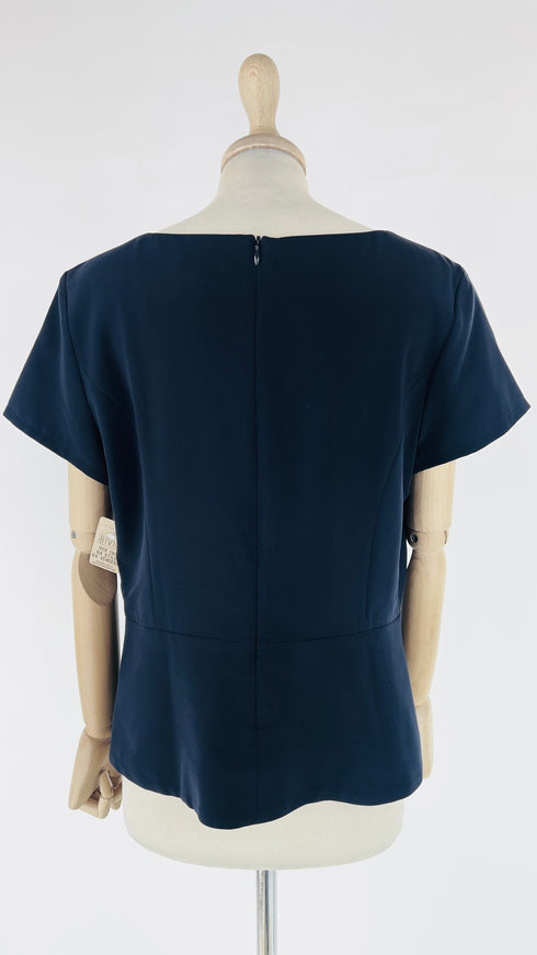 Blusa navy scollo incrociato