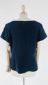 Blusa navy scollo incrociato
