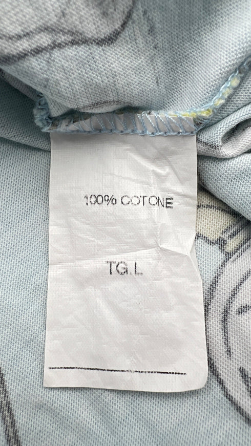 T-shirt girocollo in cotone stampato