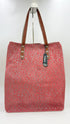 Tote-bag animalier rosa con cartellino
