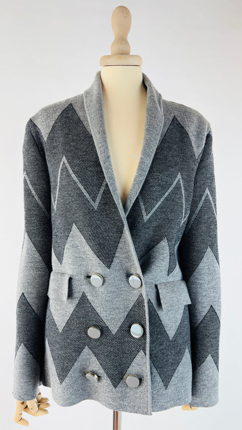 Cardigan doppiopetto in lana