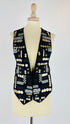Gilet in cotone ricamato