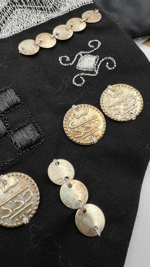 Gilet in cotone ricamato