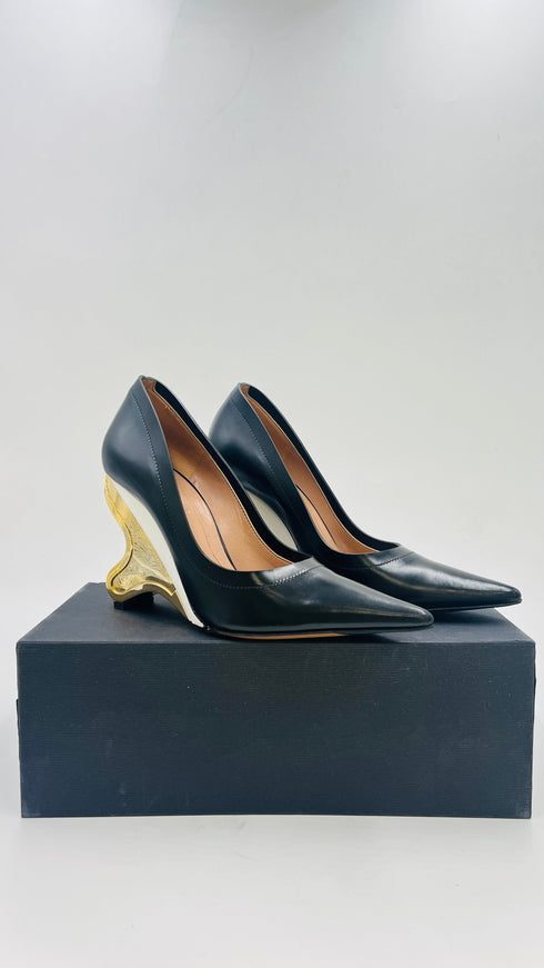 Décolleté con tacco scultura