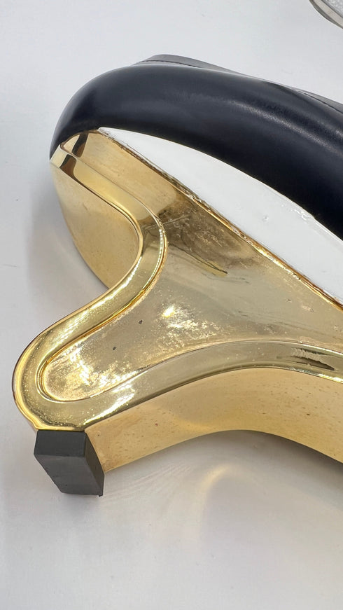 Décolleté con tacco scultura