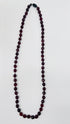Collana in resina bordeaux