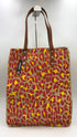 Tote-bag maxi animalier con cartellino