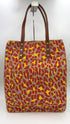 Tote-bag maxi animalier con cartellino