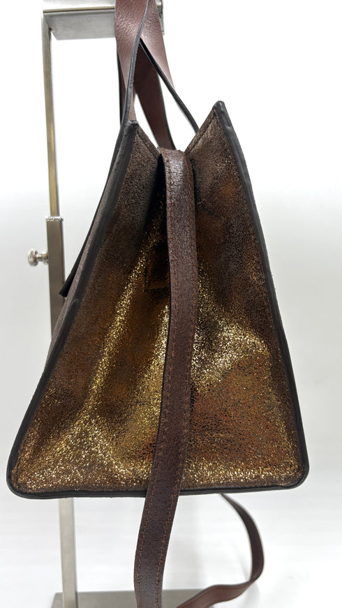 Borsa “Oregon” bronzo con cartellino