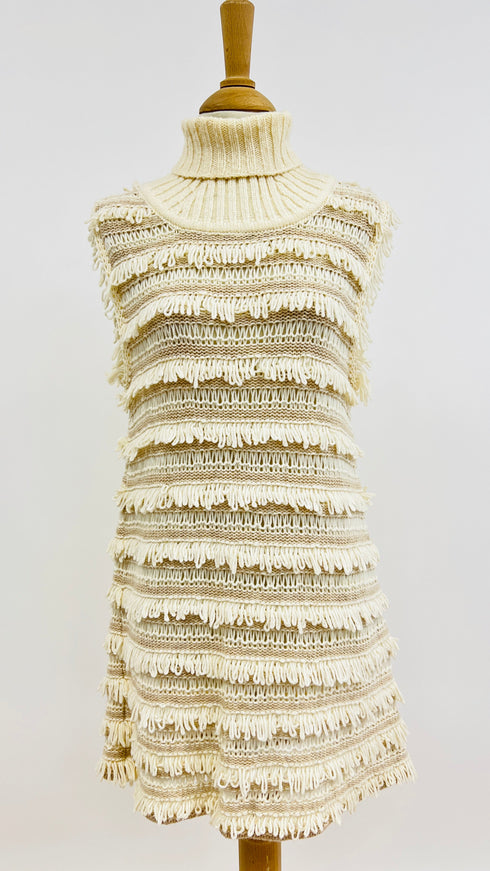 Abito corto a frange