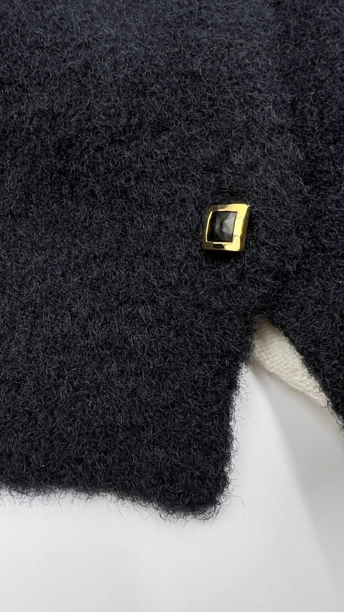 Maglia a rombi e fiori