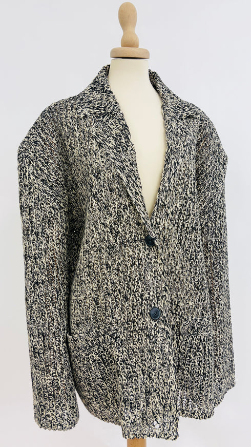 Blazer oversize in maglia