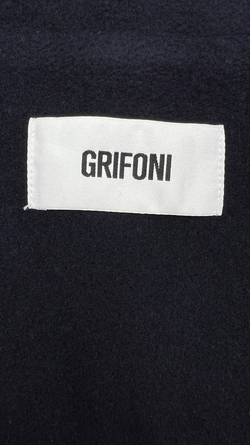 Cappotto in panno blu