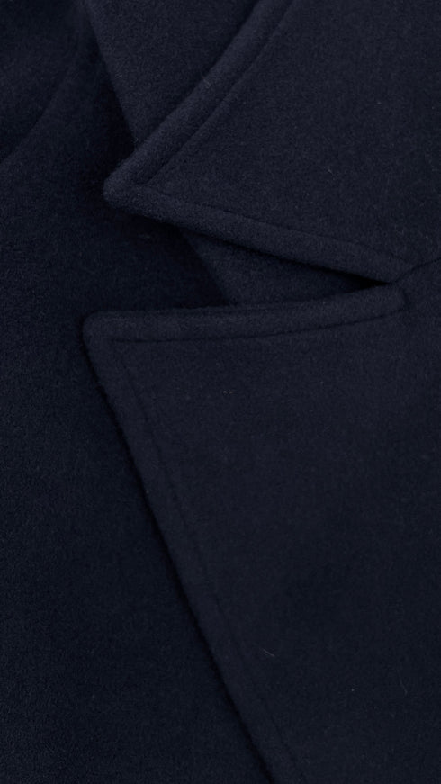 Cappotto in panno blu