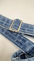 Top denim con nodo