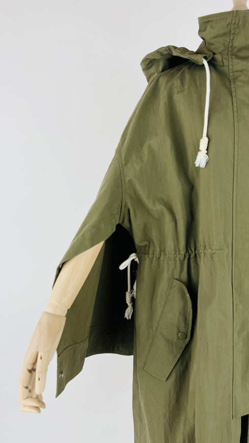 Parka lungo con logo
