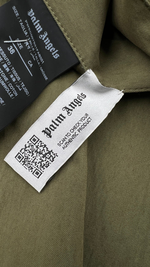 Parka lungo con logo