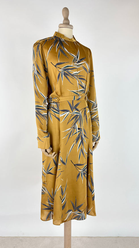 Abito midi con palme