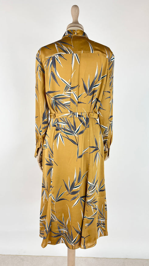 Abito midi con palme