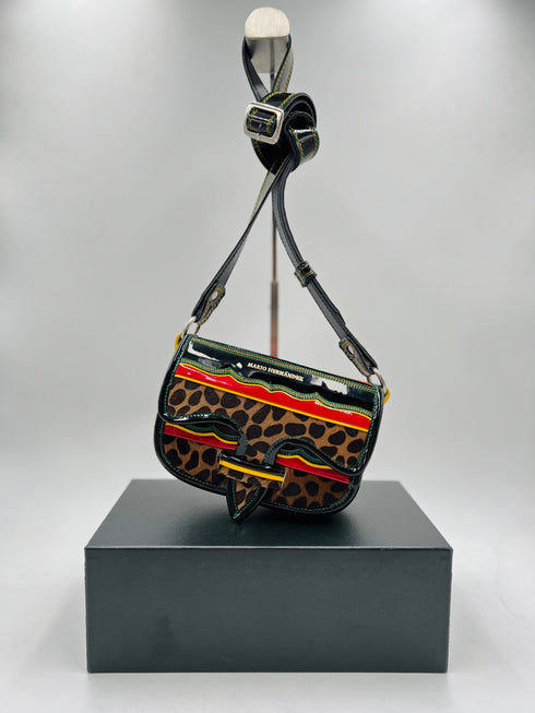 Borsa "Carriel leopardo" mini