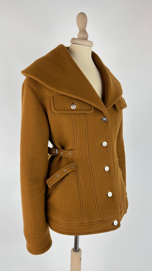 Cappotto corto maxi collo