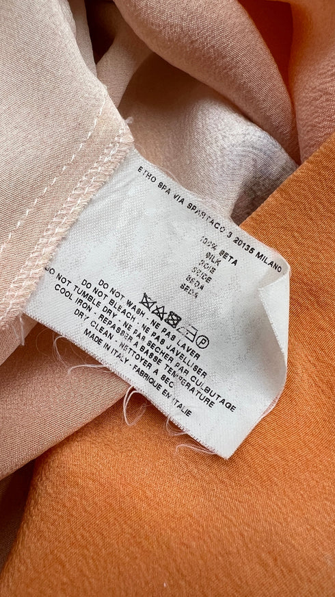 Mini dress in seta stampata
