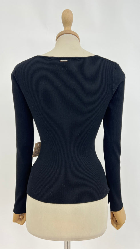 Maglione a fiori in lana