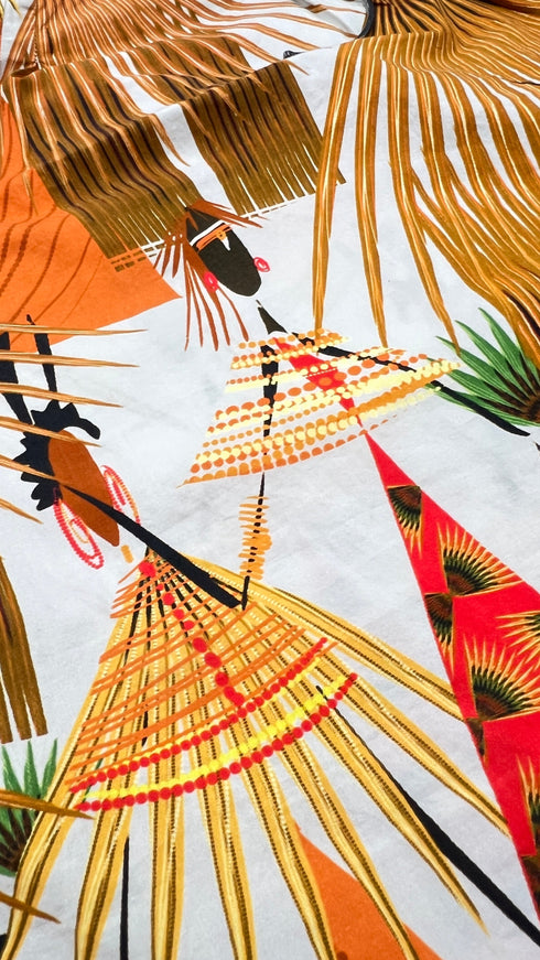 Canotta scollata stampa jungle