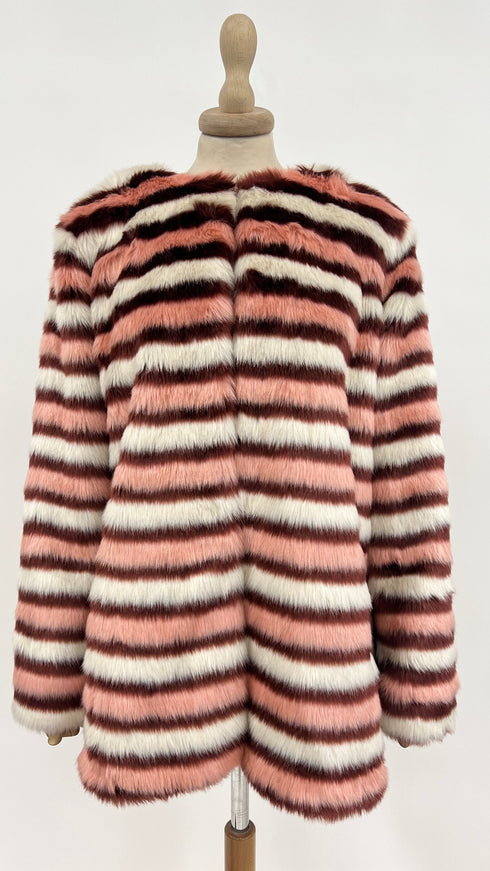 Ecopelliccia a righe