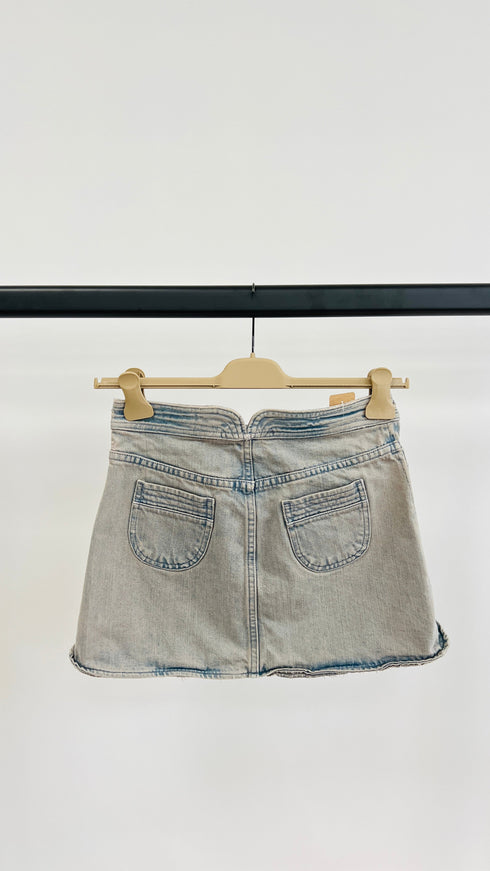 Mini gonna in denim