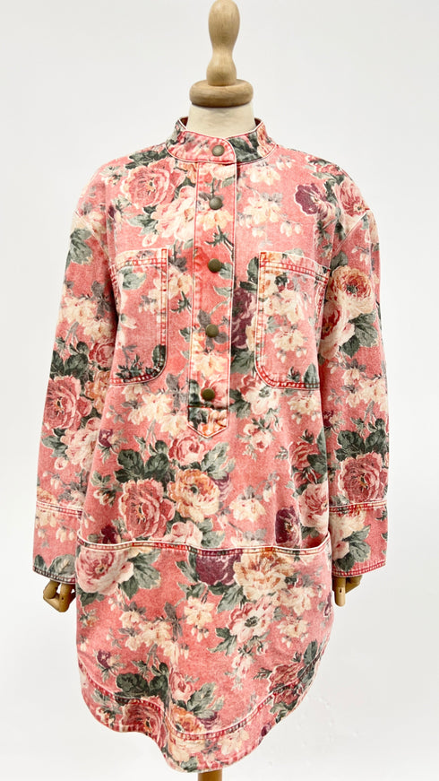 Abito in denim stampato