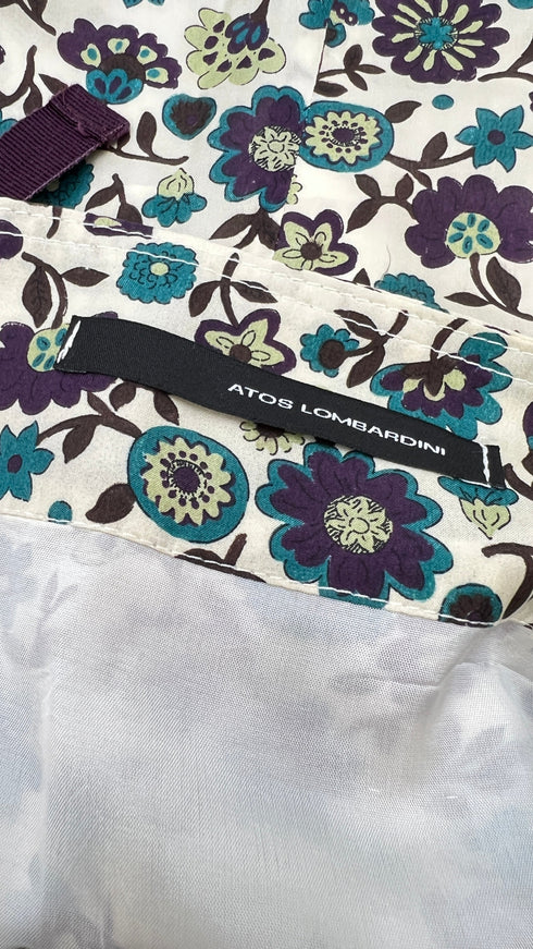 Top ricamo strass e paillettes