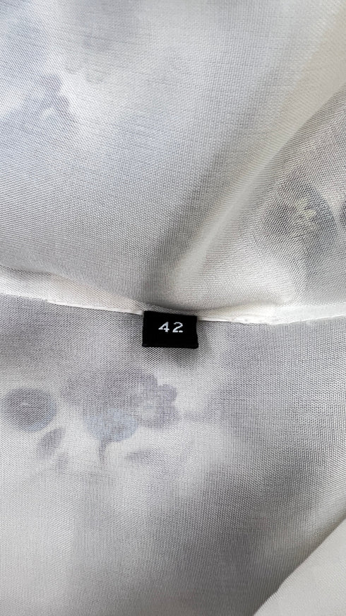 Top ricamo strass e paillettes