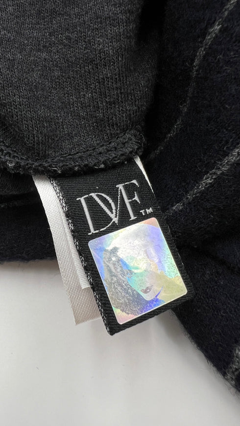 Abito corto gessato blu