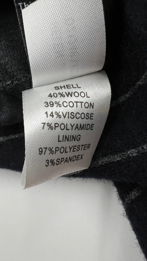 Abito corto gessato blu