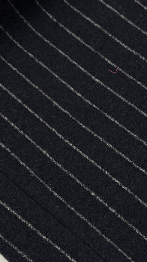 Abito corto gessato blu