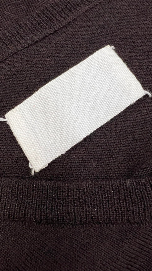 Maglione a V in lana