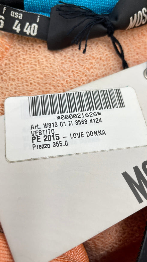 Abito corto scuba con cartellino