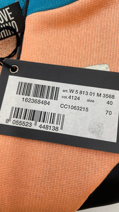 Abito corto scuba con cartellino