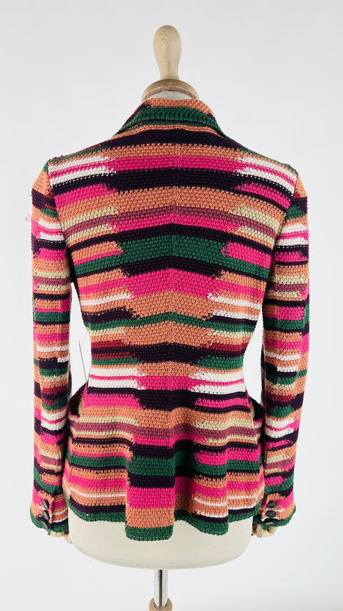 Giacca crochet multicolor