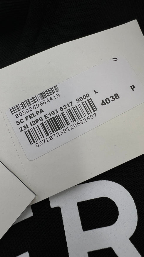 Felpa logo con cartellino