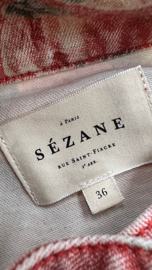 Abito in denim stampato