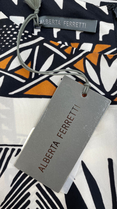 Abito midi seta stampata