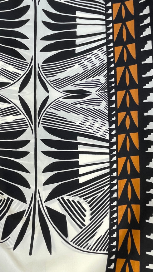 Abito midi seta stampata