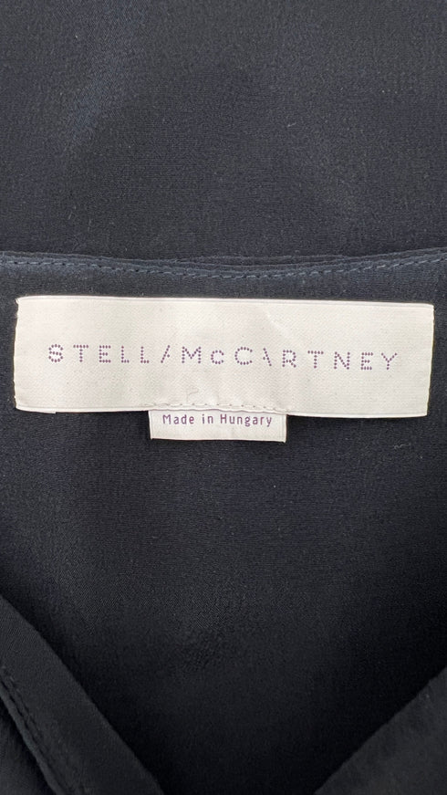 Abito mini in seta nera