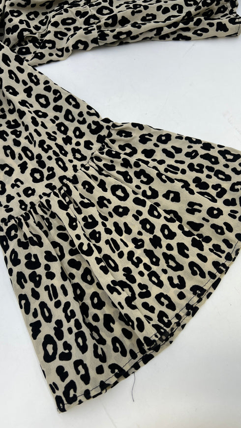 Blusa animalier effetto velluto
