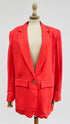 Blazer rosso sfoderato