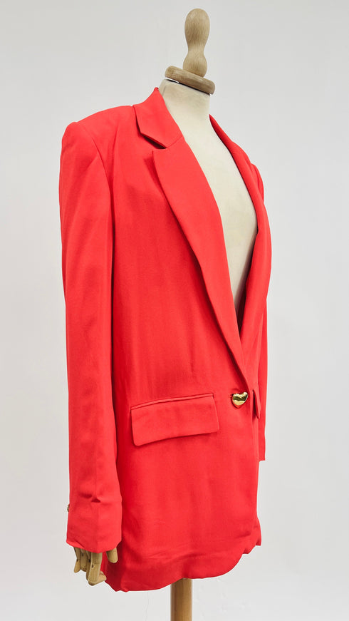 Blazer rosso sfoderato