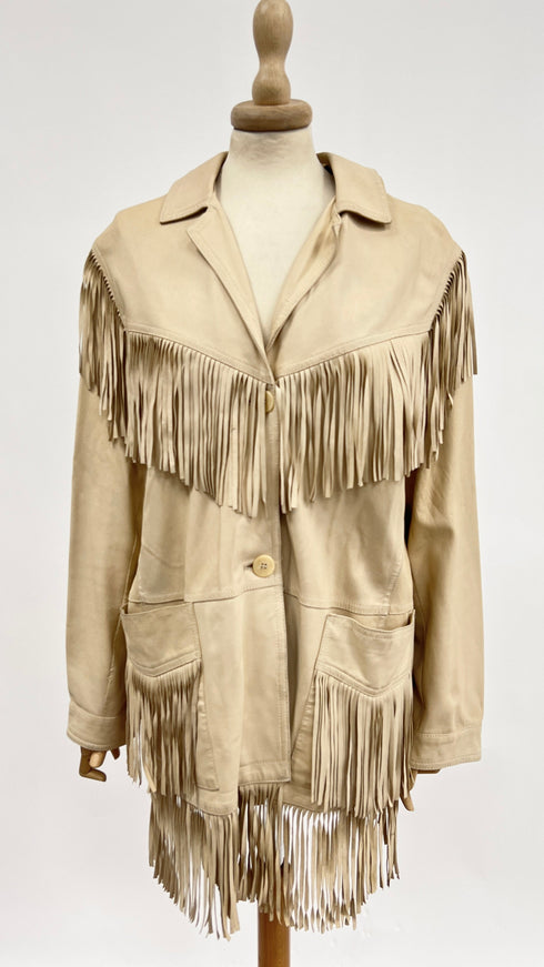 Giacca con frange sfoderata