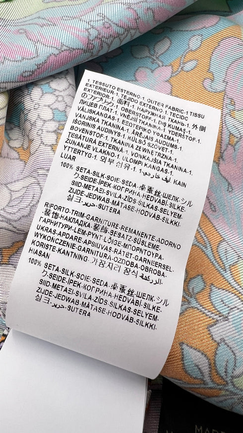 Camicia in seta con rose